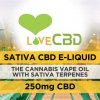 Sativa CBD E-Liquid 250mg 10ml By Love CBD CBD Vape