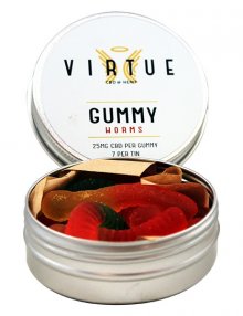 Gummy Worms 175mg 7 Pieces By Virtue CBD Vape
